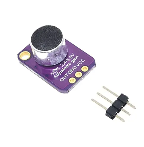 Max4466 Electret Microphone Amplifier With Adjustable Gain Module 1