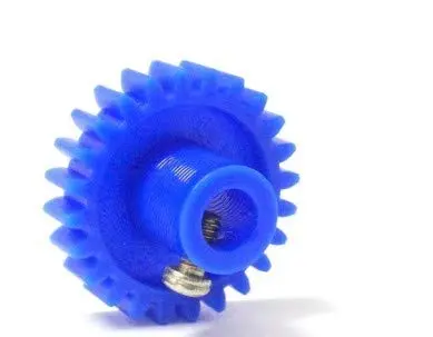 24 Teeth  25Mm Plastic Spur Gear 6Mm Shaft (Blue) 1