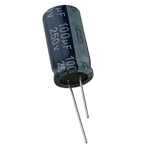 100Uf 250V Electrolytic Capacitor (Pack Of 1) 1