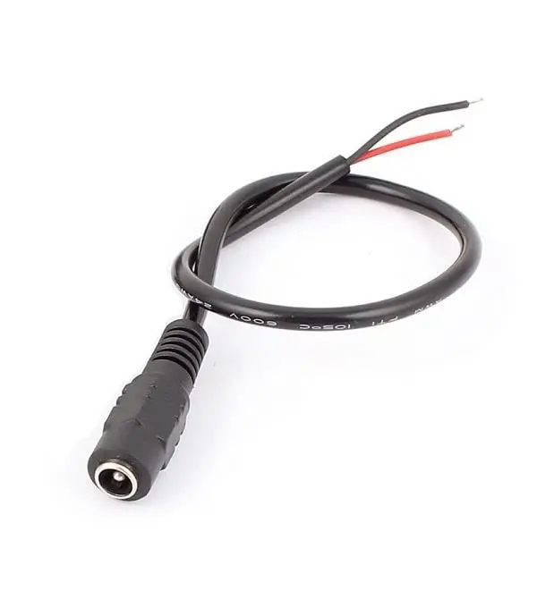 Dc Jack Female Power Connector With Wire 5.5×2.1Mm 1