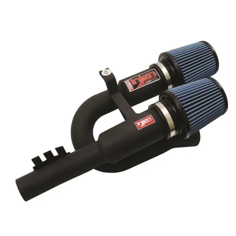 Injen 07-09 335I E92 / 08-09 135I E82 3.0L L6 Twin Intake Wrinkle Black Short Ram Intake 2