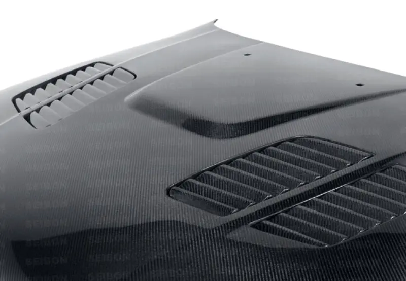 Seibon 97-03 Bmw 5 Series 4Dr (E39) Gtr-Style Carbon Fiber Hood 2