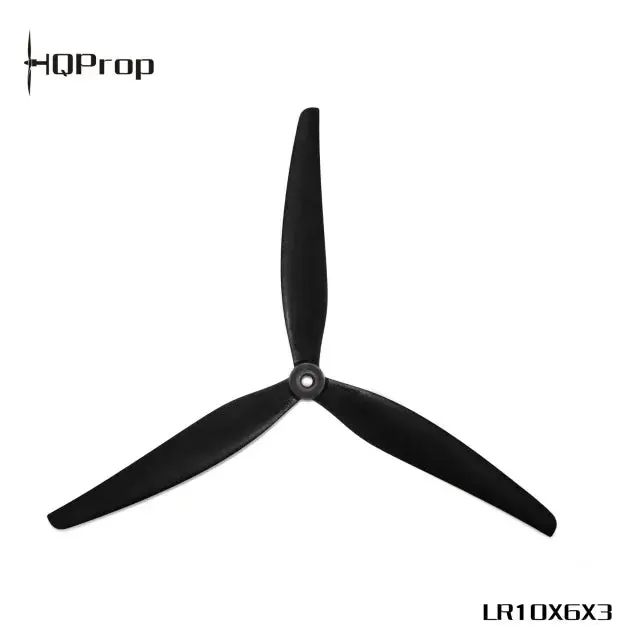 Hq Macroquad Prop 10X6x3 (2Cw+2Ccw) Black-Glass Fiber Reinforced Nylon 1