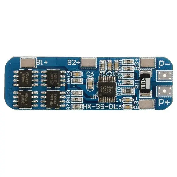 Bms 3S 10A 11.1V 18650 Lithium Battery Overcharge And Over-Current Protection Board 1