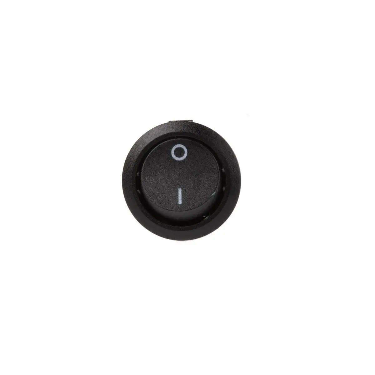 3A 250V Round Rocker Switch Spst Panel Mount Mini Black 1