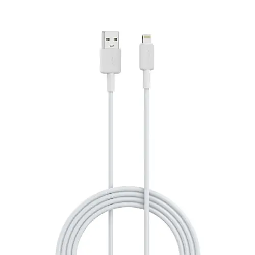 Portronics Por-1812 Konnect Link Usb To Lightning Fast Charging Cable With Ios Compatibility 1 Meter (White) 1