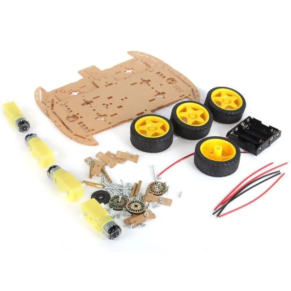 4Wd Four Wheel Robotic Smart Car Kit With Acrylic Chassis 1