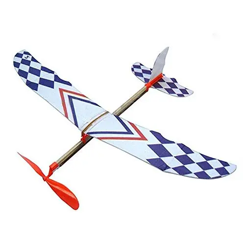 Medium Rubber Band Powered Diy Plane Toy Kit Aircraft Model 1
