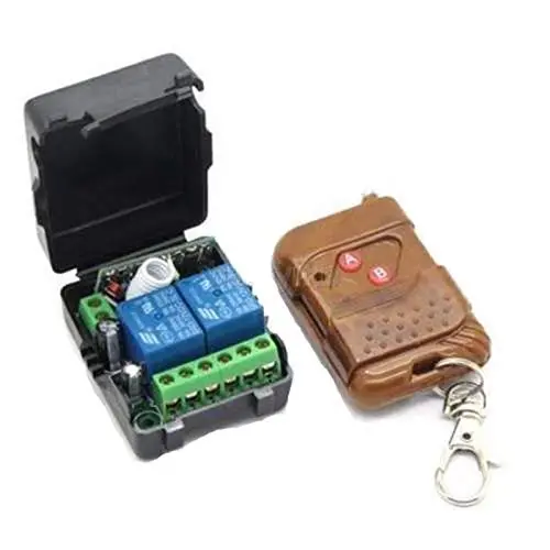 12V 10A 2 Channel Rf Wireless Remote Control Switch Relay Module | Rf Remote Controller | Rf Transmitter + Receiver 1