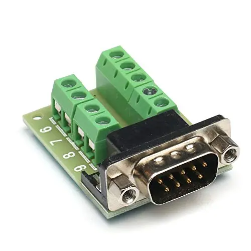 Rs232 D-Sub Db9 Male Adapter To Terminal Connector Screw Pbt Signal Module 2