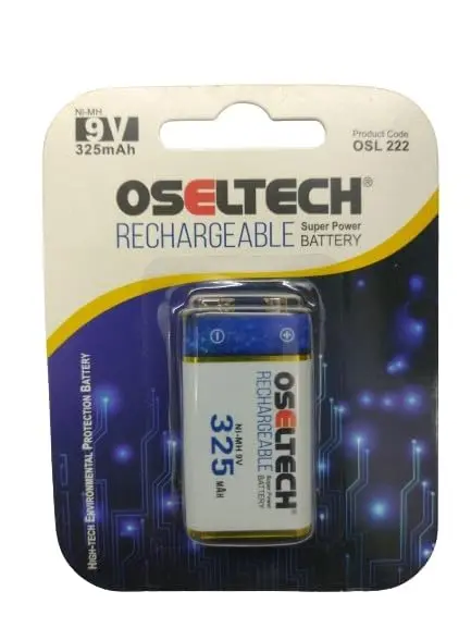 Oseltech 9V 325Mah Ni Mh Rechargeable Super Power Battery (Osl 222 ) 1