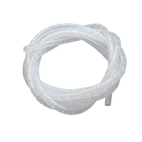 12 Mm Pvc Spiral Wrapping Sleeve Band For Wire Harness - 1 Meter (White) 1