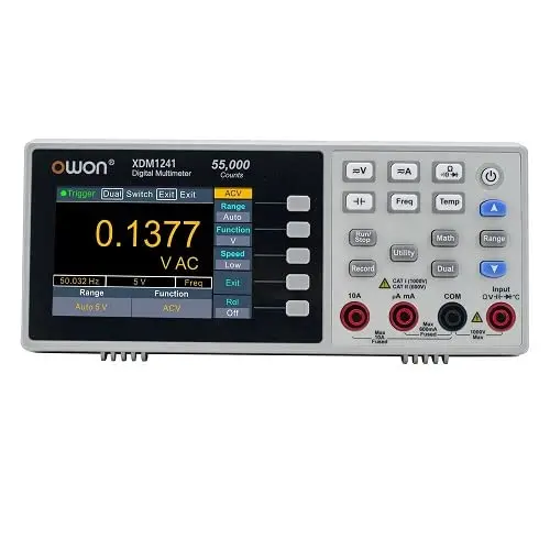 Owon Xdm1241 Trms 4½ Digit Benchtop Multimeter Usb Interface With Battery 55000 Counts 1