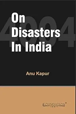 On Disasters In India By Anup Kapur [Hardbound] Old Book 1