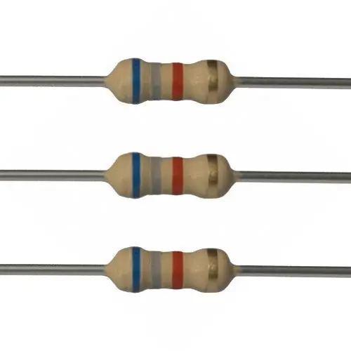 10M Ohm 1/4 Watt ±5% Tolerance Carbon Film Resistor 1