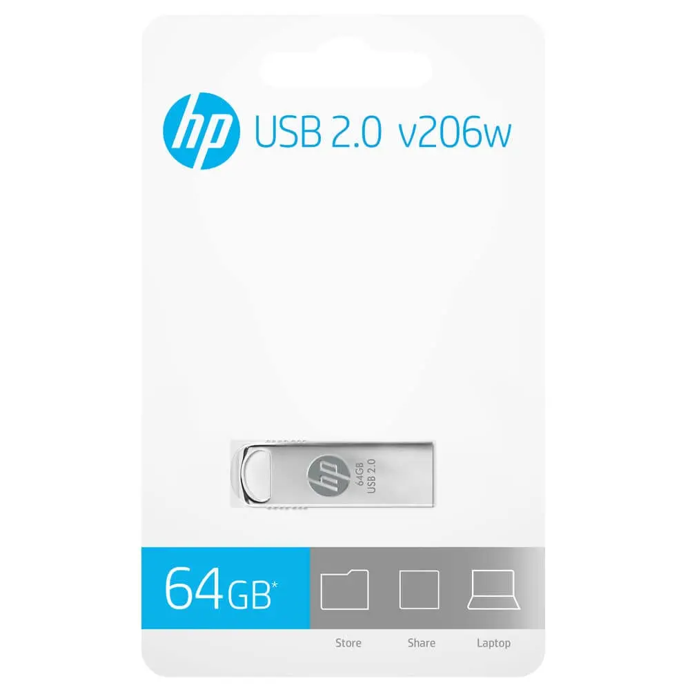 Hp Usb 2.0 Flash Drive 64Gb V206w 1