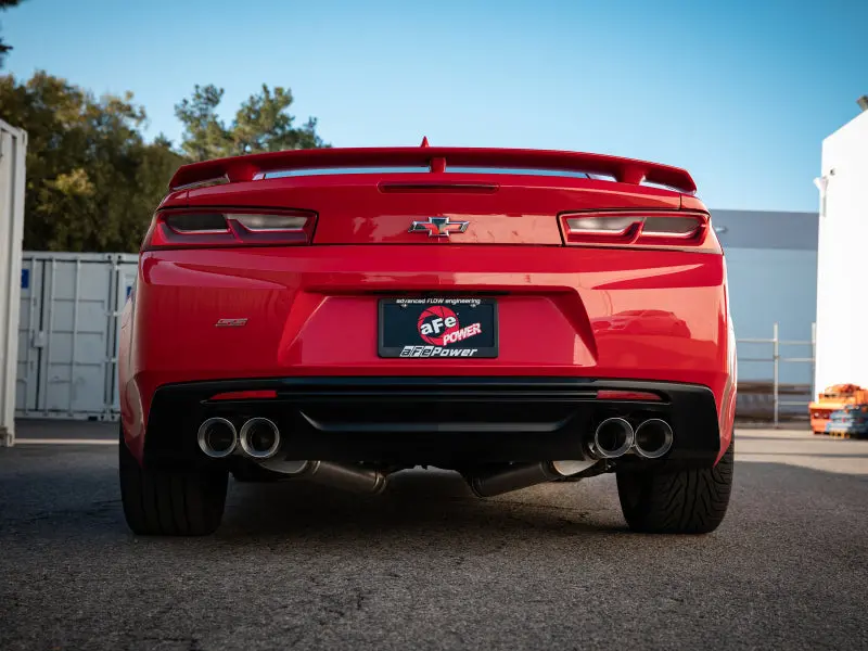 Afe Power Mach Force-Xp 3In Axle-Back 16-21 Chevrolet Camaro Ss V8 6.2L W/Mufflers - Polished 2