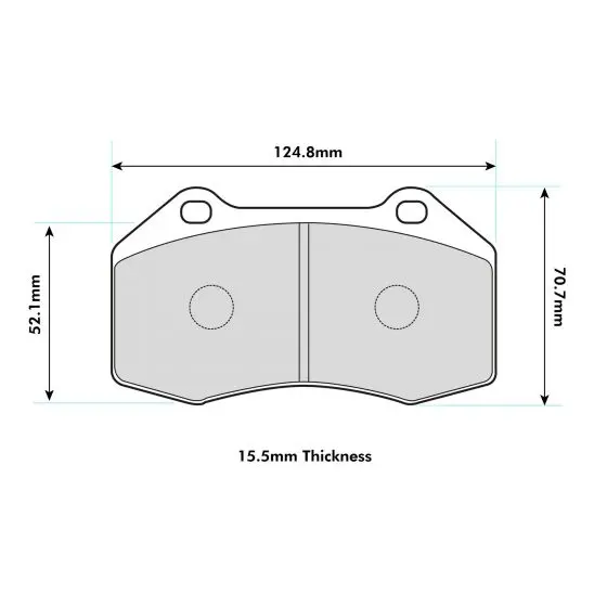 Pbs Front Performance Brake Pads For Renault Clio 197/200 With Brembo Caliper 1