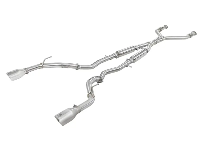 Afe Power Takeda 2.5In 304 Ss Cb Exhaust W/ Polished Tips 17-19 Infiniti Q60 V6-3.0L (Tt) 1