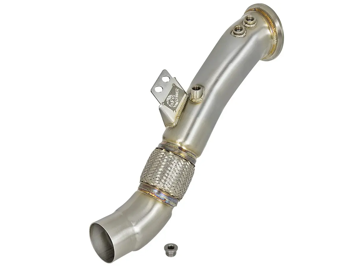 Toyota Supra A90 Afe Power Twisted Steel Down-Pipe (Race Series) 1