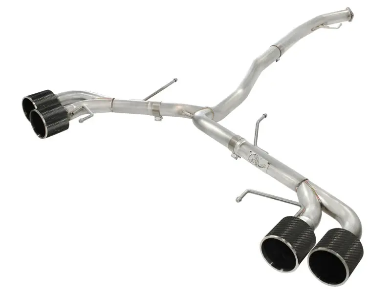 Afe Takeda 3In Ss Exhaust Cat-Back 09-14 Nissan Gtr V6 3.8L Carbon Fiber Tips 1