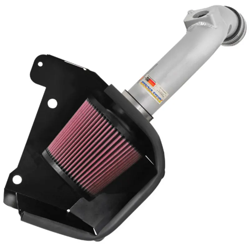 K&N 07 Mitsubishi Lancer L4-2.0L Silver Typhoon Short Ram Intake 2