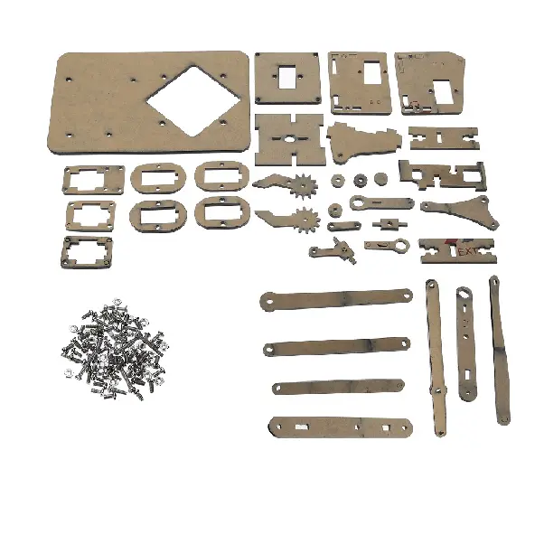 Diy 4Dof Acrylic Rc Robot Arm Gripper Without Servos (37 Pieces) 1