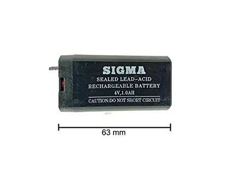 Battery 4V, 1.0Ah Sealed Lead-Acid Rechargeable Battery 1