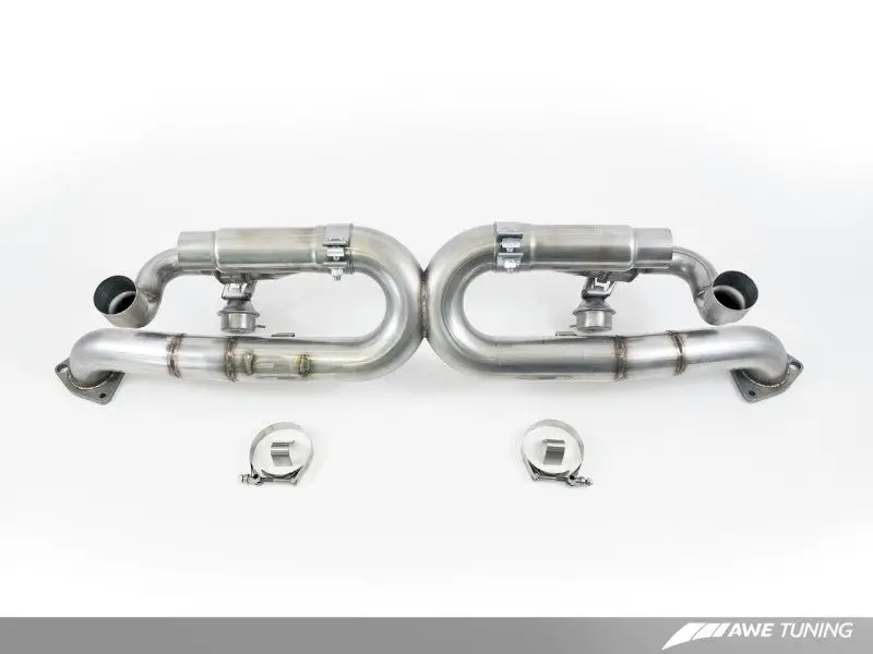 Awe Tuning Porsche 991 Switchpath Exhaust For Non-Pse Cars Chrome Silver Tips 2