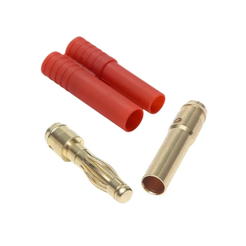 4Mm Hxt Bullet Connectors With Protector Male Female Pair-1 Pair 1