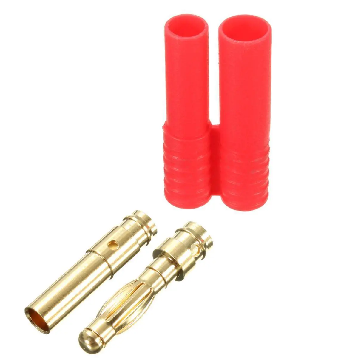 4Mm Hxt Bullet Connectors With Protector Male Female Pair-1 Pair 2