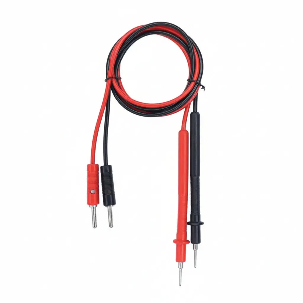 Test Probe To 4Mm Banana Connector Pair Red+Black 1