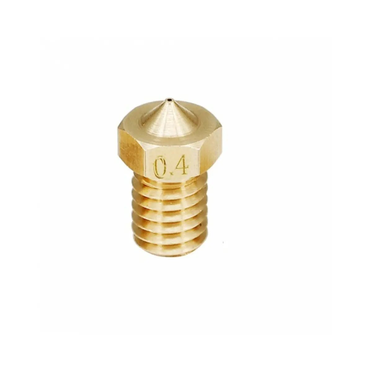 0.4 Mm Nozzle V6 Type For 3D Printer Brass Nozzle (Pack Of 1) 1