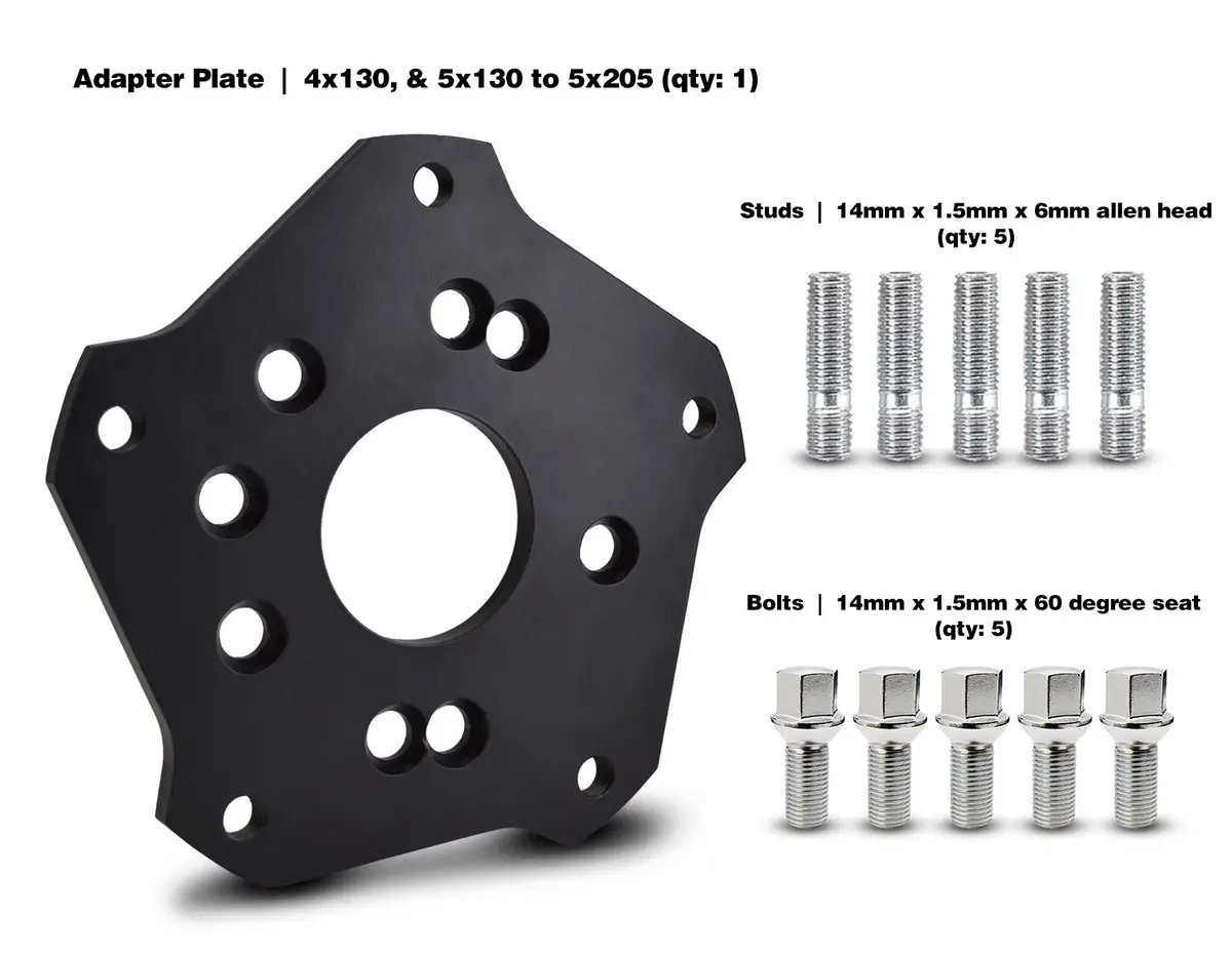 4X130, & 5X130 To 5X205 Wheel Adapters ( Sold As Each ) 1