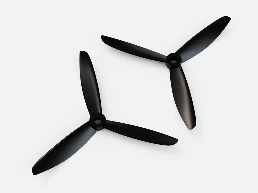6045 Triblade Propeller Black (Cw,Ccw) Fpv Qav250 Drone (Set Of 2) 1