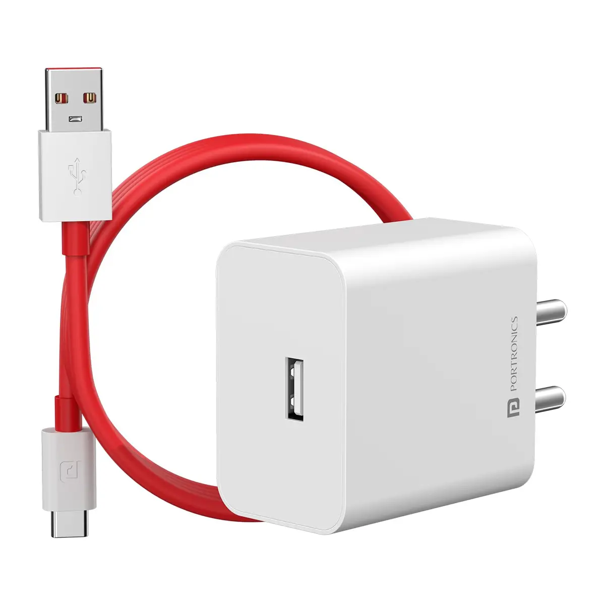 Portronics Por-2473 Adapto-35A 35W Fast Charging Adaptor With 1 M Type C Charging Cable 1