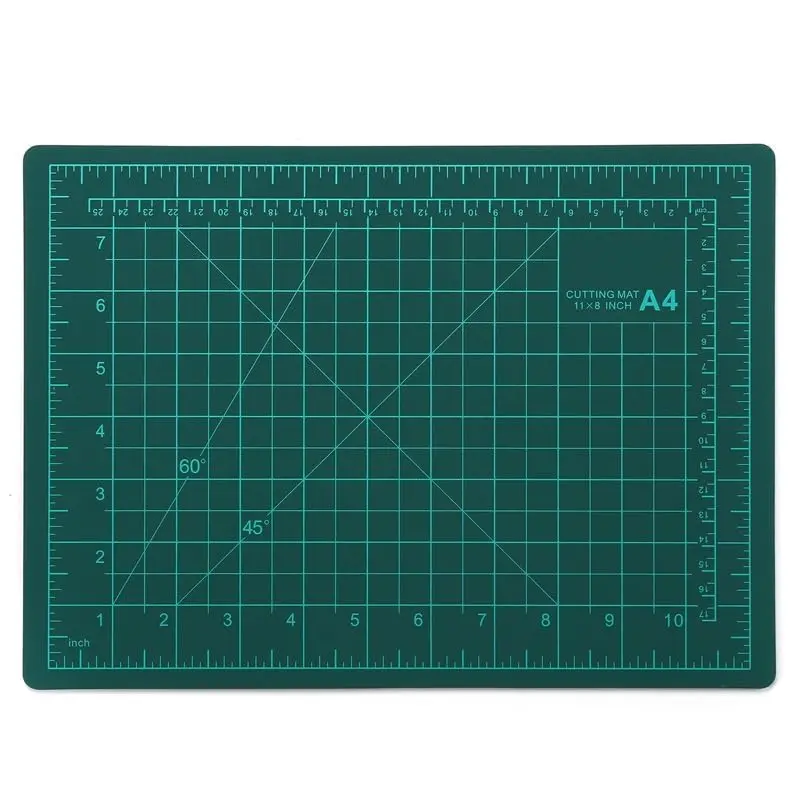 A4 Size Double Sided Flexible Cutting Mat With Marked Pattern And Grids (300X220mm) 1