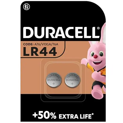 Duracell Lr44 1.5V Alkaline Coin Battery (Pack Of 2) 1