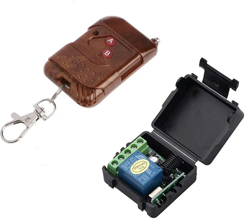 12V 10A 1 Channel Rf Wireless Remote Control Switch Relay Module | Rf Remote Controller | Rf Transmitter + Receiver 1