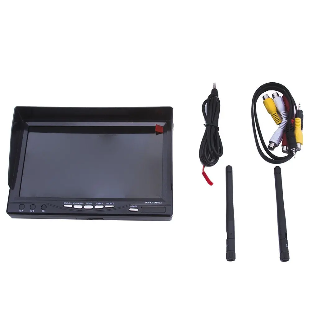5802D 5.8Ghz Fpv 7" Diversity Lcd Screen Receiver Monitor 1