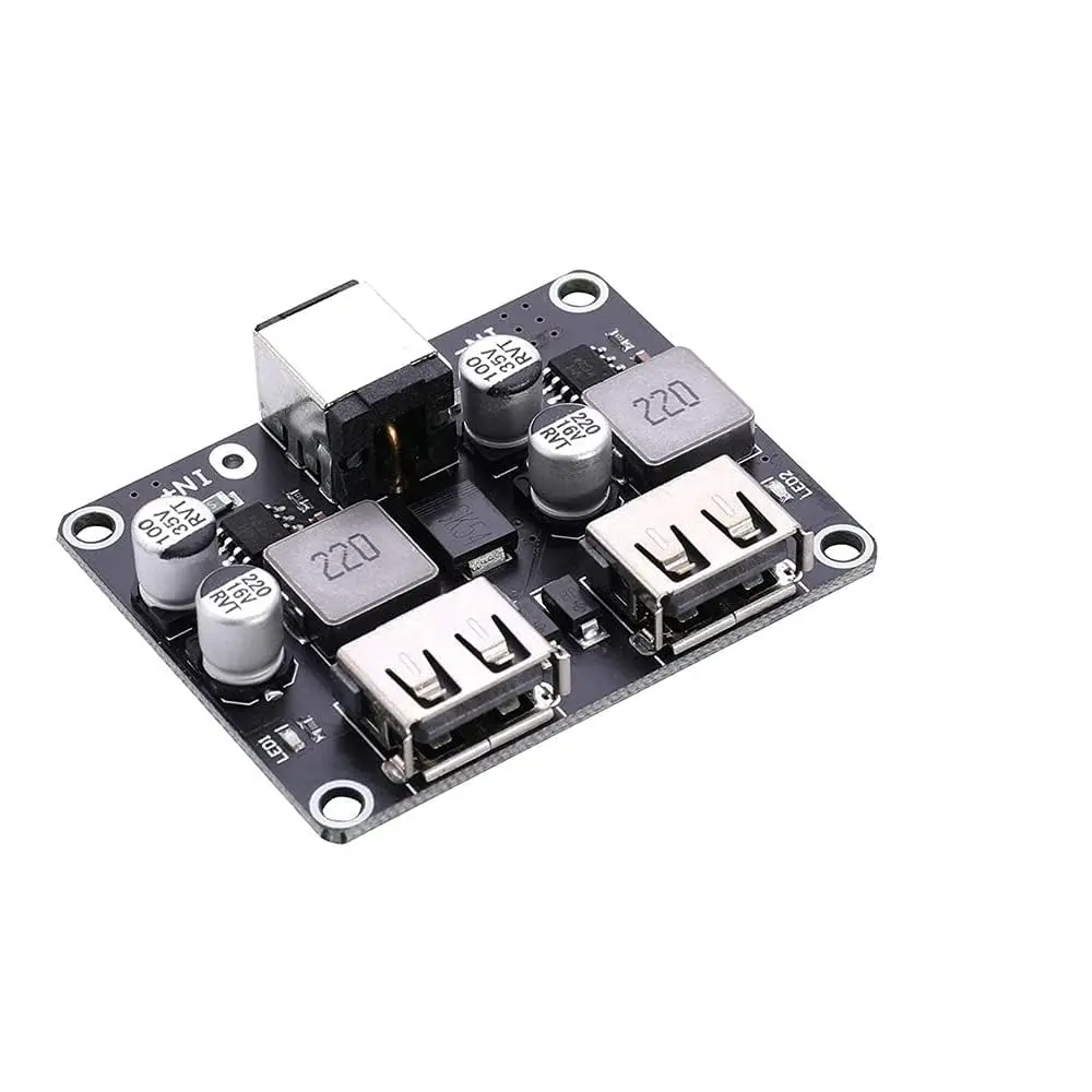 To Qc3.0 Fast Charge Dual Usb Charging Board Step-Down Module 12V 24V 1