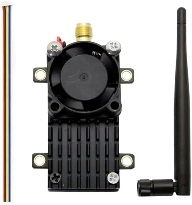 Sologood 5.8Ghz 2W Vtx Fpv Transmitter Over 20Km Range Ts582000 5.8G 2000Mw 8Ch Video Transmitter With 5Dbi Sma Antenna For Fpv Racing Drone Quadcopter 1