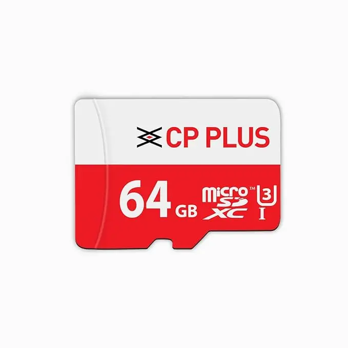Cp Plus High Speed Data Transfer 64 Gb Micro Sd Card With 30 Mb/S Min Write Speed, Cp-Nm64 1