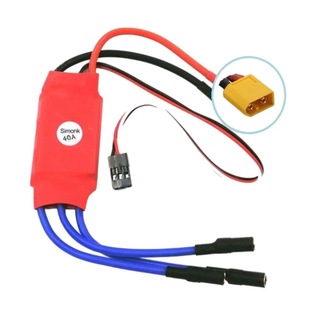 Simonk 40A Bldc Esc Electronic Speed Controller With Connectors 2