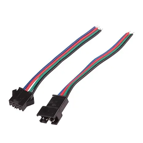4 Pin Jst Male And Female Rmc Connector With Wire 15Cm (1 Pair) 1