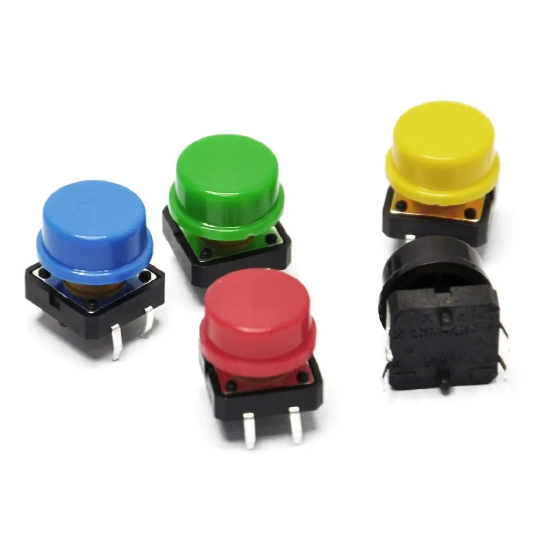 25 Pcs Tectile Push Button Switch With Cap 2