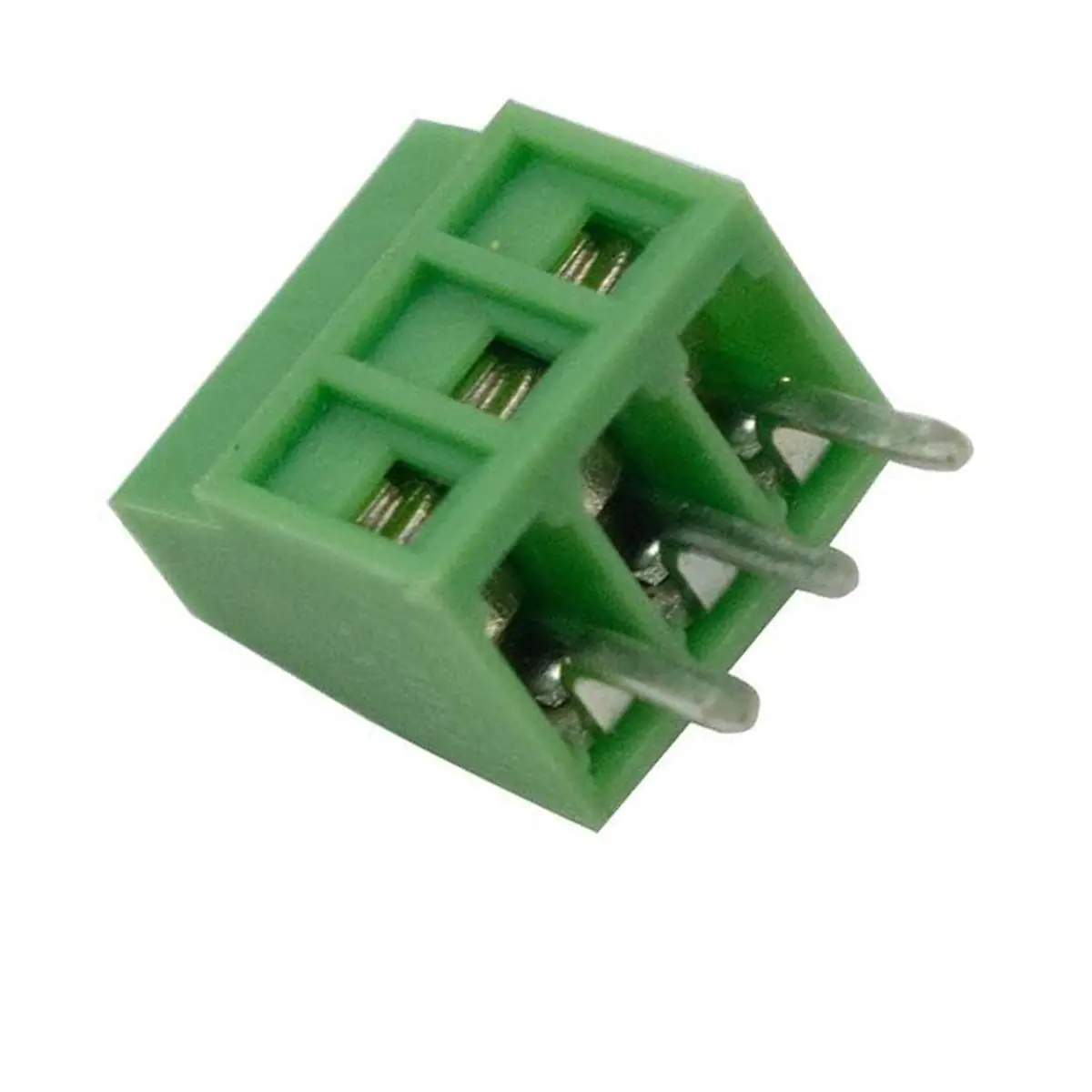 3 Pin 2.54Mm Pitch Pbt Connector Screw Terminal Block Green 1