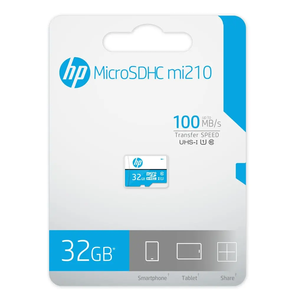 Hp 32Gb Microsd Memory Card Sdhc Mi210 Class 10, Uhs-I, U1 Card, Upto 100Mb/S 2
