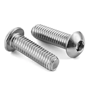 M4x10mm Hex Allen Button Head  Stainless Steel Screw (Pack Of 10) 1