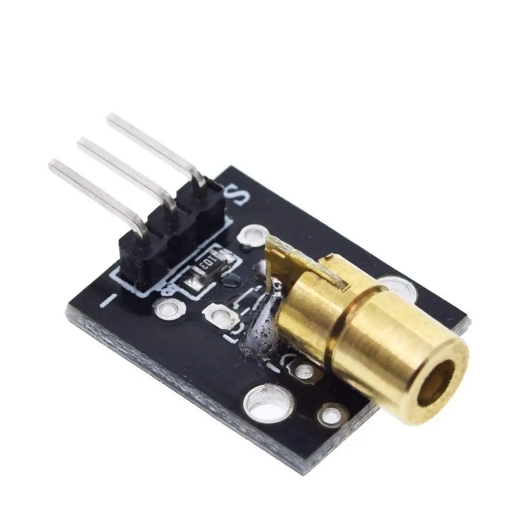 Laser Transmitter Module, 3 Pin 650Nm 5V Red Laser Transmitter Dot Diode Module For Laser Sensor Projects 1